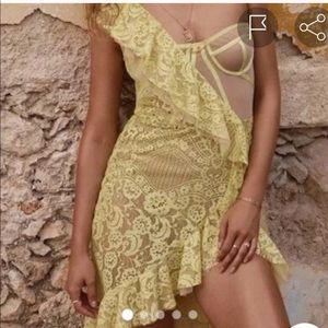 🍋 For Love and Lemons Tati Mini Dress M